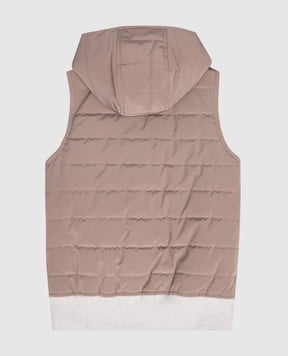 Brunello Cucinelli Дитячий коричневий жилет BM479J136B