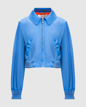Victoria Beckham Блакитна куртка Harrington 1125WJK006259A