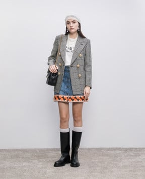Valentino Двобортний жакет з вовни у візерунок 6B3CE40090U