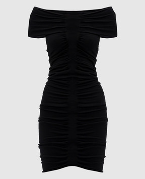 Alexander Wang Чорна сукня міні з драпіруванням 1KC1256030