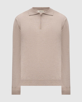 Cashmere&Whiskey Бежевое поло из шерсти мериноса 94394Z