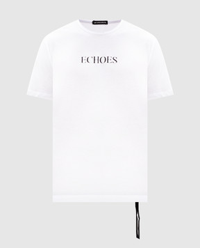Ann Demeulemeester Белая футболка с принтом Echoes 2402MJTS0236FA206