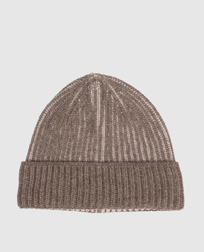 Doriani Cashmere Коричневая шапка из кашемира 142B10