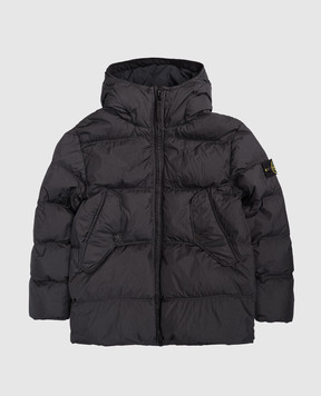Stone Island Дитячий чорний пуховик K2S164100004S0A231012