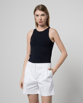 Max Mara Синій топ Alfeo з вовною ALFEO
