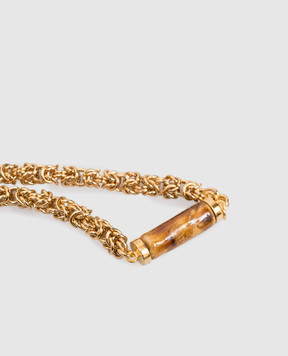 House of Fou Намисто Tulip Amber з позолотою TULIP