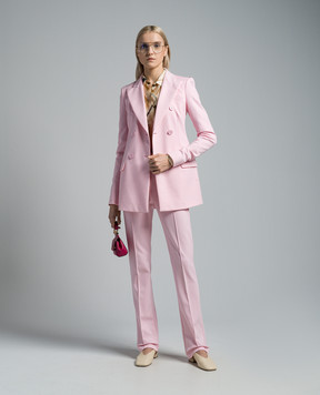 Max Mara Sportmax Розовый двубортный жакет Frizzo FRIZZO