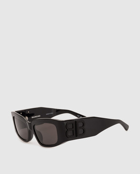 Balenciaga Чорні сонцезахисні окуляри Dynasty D-Frame з логотипом 794338T0039