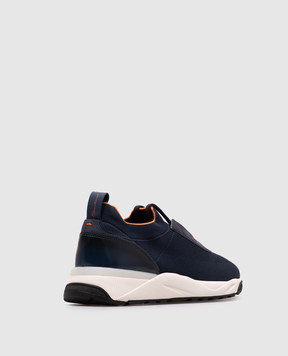Santoni Синие кроссовки с логотипом MBIO21601BINNHOD