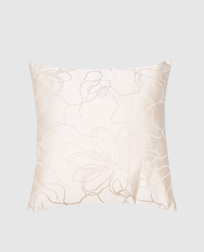 Blumarine Бежевая декоративная подушка Julia с кристаллами Swarovski H0000210013