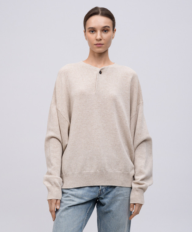 Fear of God Бежевый свитер из шерсти FGE2202041LAW изображение 3