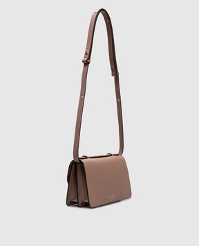Victoria Beckham Коричнева шкіряна сумка крос-боді Dorian B424AAC005975A