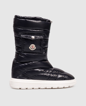 Moncler ENFANT Сині стьобані чоботи Petit Gaia K29544H00010M3463