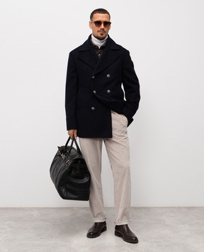 Brunello Cucinelli Коричнева сорочка з кашеміром MM840KC01