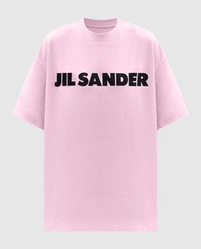 Jil Sander Рожева футболка з принтом логотипа J53GC0009J45148