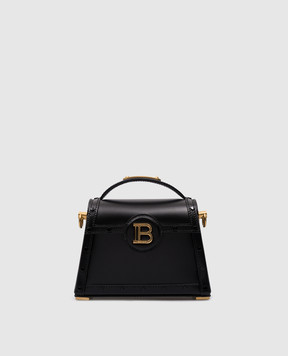 Balmain Черная кожаная сумка мини B-Buzz Dynasty с логотипом DN1DA907LRHA