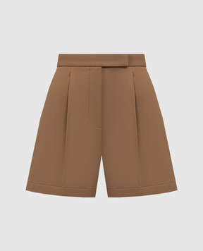 Max Mara Коричневі шорти AMBURGO AMBURGO1234