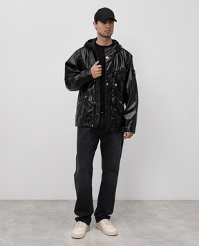 Stone Island Чорна футболка з нашивкою логотипа K1S152100237S0057
