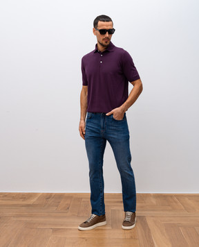 ISAIA Синие джинсы с логотип патч DCRZ02DJ125