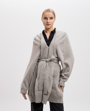 Maison Margiela Сірий кардиган з вовни S51HA0748