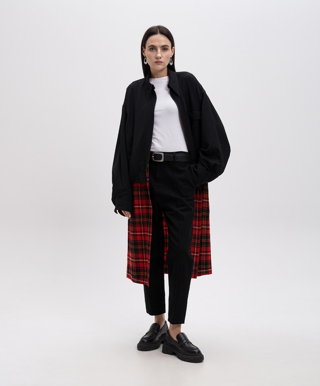 Y`S Yamamoto Червоне двостороннє пальто з вовни подвійної конструкції YOC44130 зображення 3