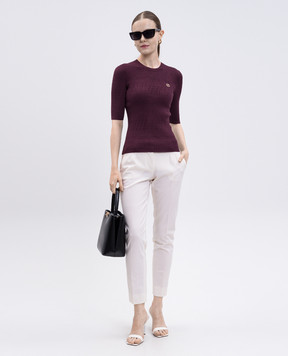 Twinset Фіолетовий топ в рубчик 252TP3240