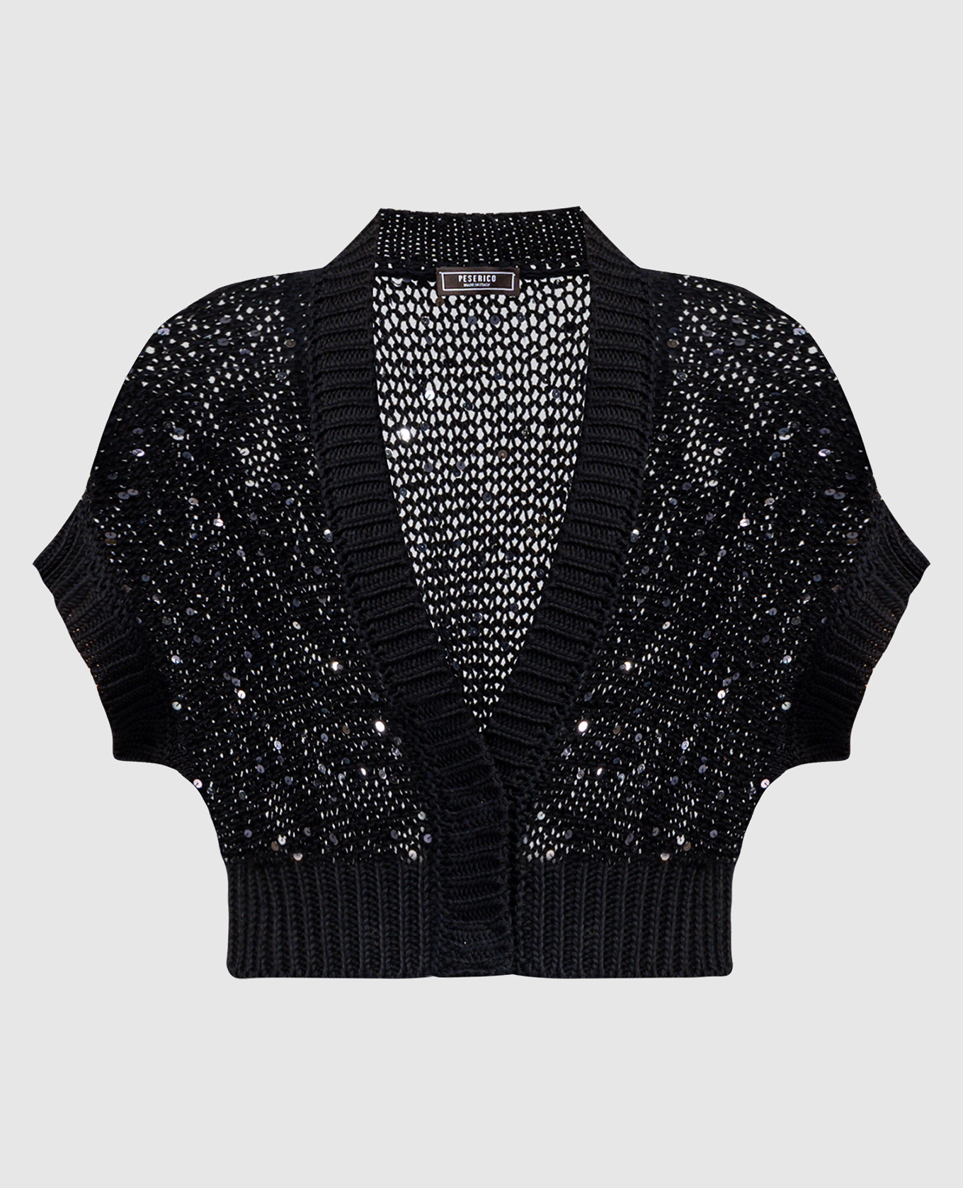Black cardigan with sequins