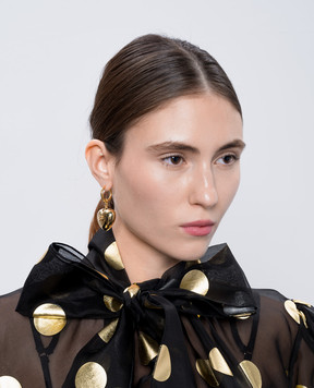 Dolce&Gabbana Золотые серьги с логотипом. WEQ8S1W1111