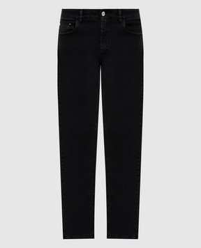 Bertolo Cashmere Серые джинсы с логотипом 000310002446