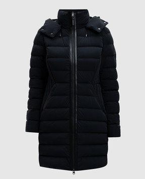Mackage Черная пуховая куртка Farren с кожаными вставками с логотипом FARREN