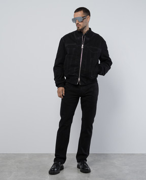 Alexander McQueen Черный джинсовый бомбер 787438QTABK