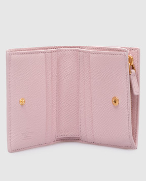 Valentino Розовый кожаный портмоне с логотипом 6W2P0AJ5SNP