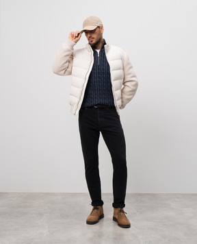 Brunello Cucinelli Синий свитер из кашемира M22700604