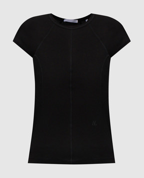 Helmut Lang Черный топ с логотипом P02HW510