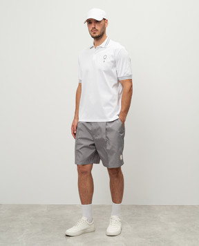 Brunello Cucinelli Сірі шорти з нашивкою логотипа MB4223386T
