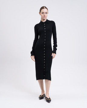 Jil Sander Чорна сукня міді з вовни J02HP0034J14797