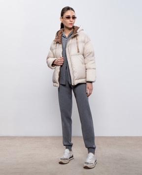 Max Mara Серая спортивная куртка с шерстью HALLE