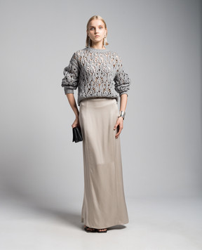 Brunello Cucinelli Бежевая юбка M0H38G3551