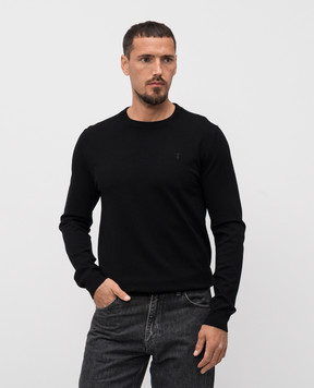 Trussardi Черный джемпер с вышивкой эмблемы M0168000018NMK601K01