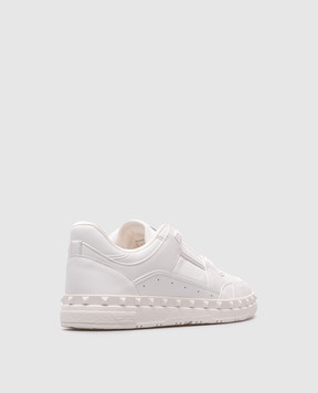 Valentino Білі шкіряні кросівки Freedots з логотипом 7Y2S0H43RDG