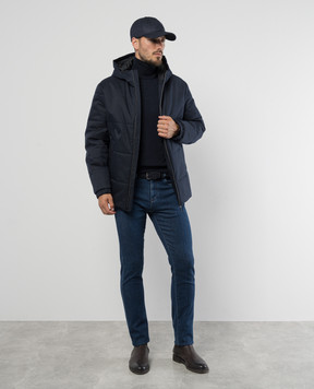 Canali Синие джинсы с логотип патч PX0102893720
