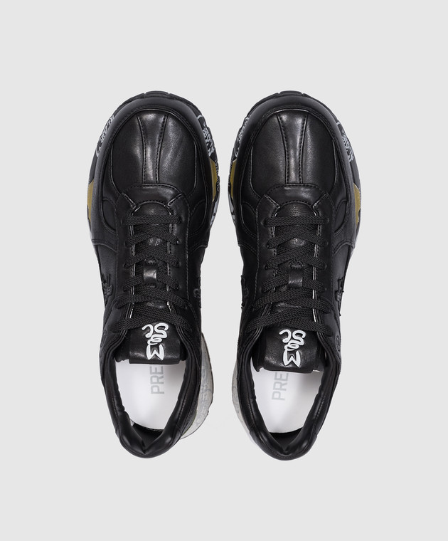 Premiata Черные кожаные кроссовки Mase MASE7083 изображение 4