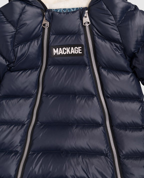 Mackage Дитячий синій пуховий комбінезон BAMBI BAMBI