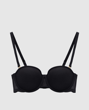 Wolford Черный лиф с прозрачными вставками 4W1270