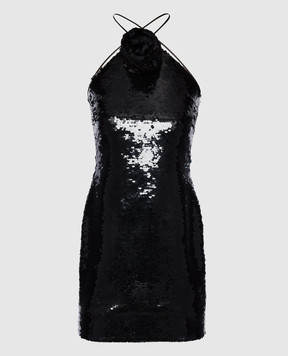 Magda Butrym Чорна сукня міні з паєтками DRESS21221425