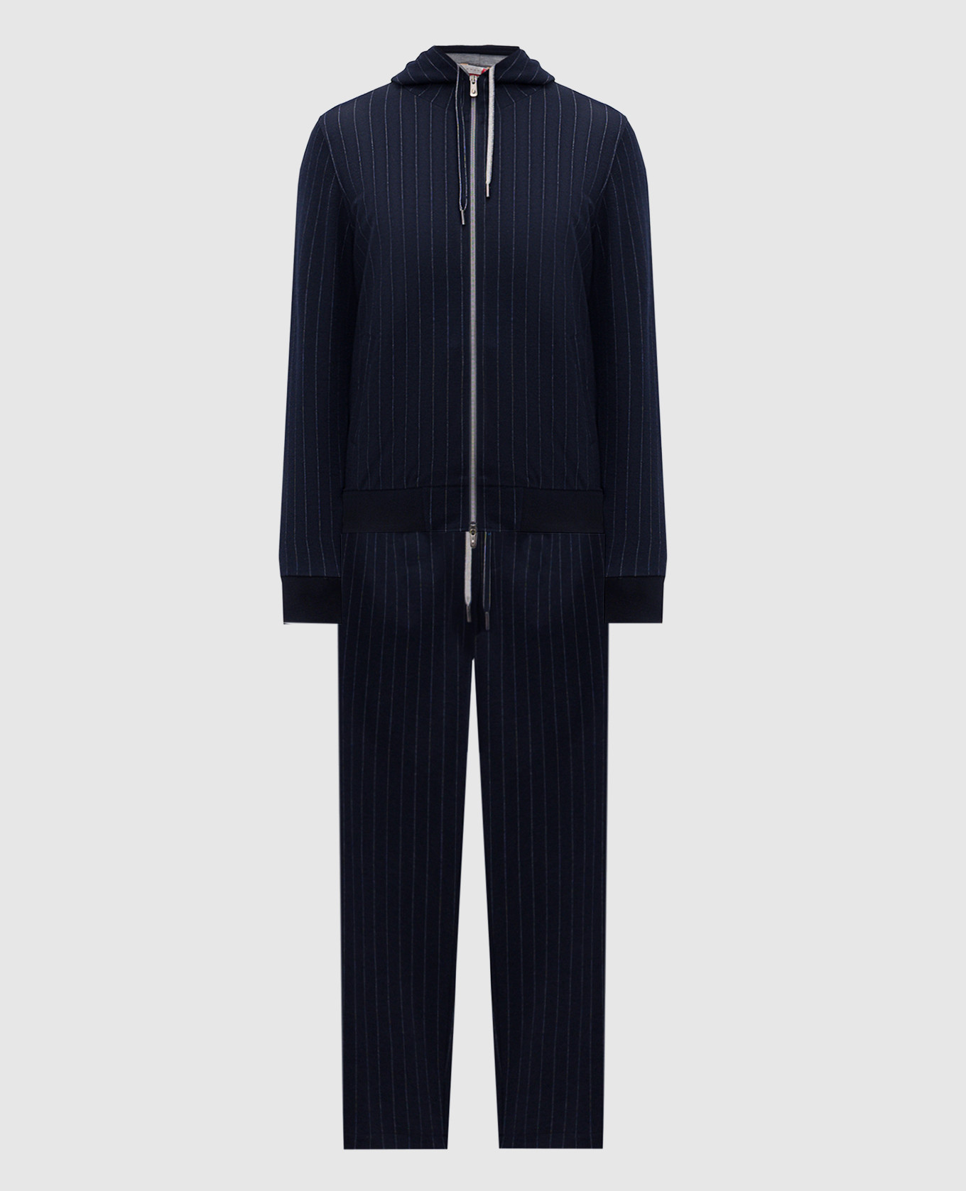 

Синий спортивный костюм с шерстью в полоску, Спортивные костюмы