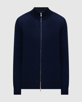 Brunello Cucinelli Синий кардиган из шерсти и кашемира M2400106