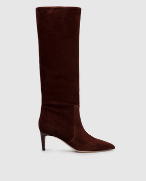 Paris Texas Коричневые замшевые сапоги Stiletto PX504XV003