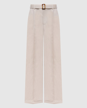 Woolrich Бежеві штани з льоном CFWWTR0220FRUT3043