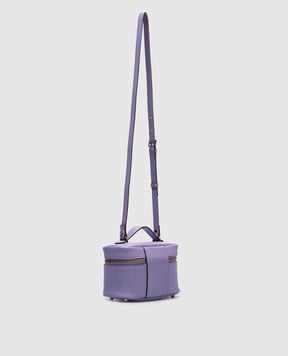 Versace Фіолетова шкіряна сумка Tag Vanity 10183001A13171